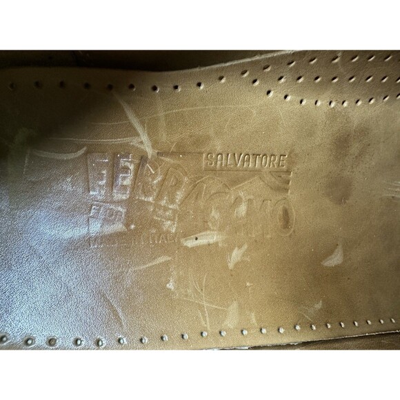 Salvatore Ferragamo Horsebit Black Leather Slip On Loafers Men's SIZE 10.5B‎ B - Picture 10 of 12